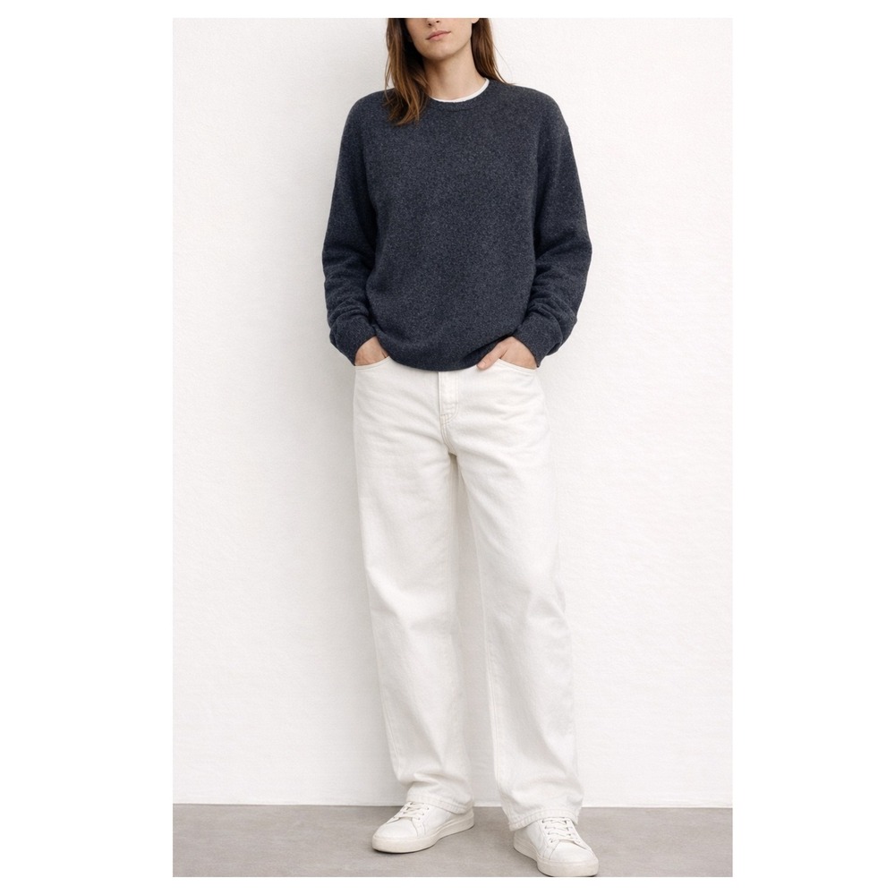 Everlane wool blend crew neck‎ relaxed sweater Size S dark gray unisex